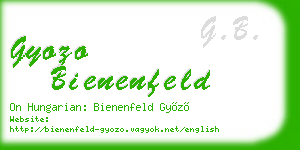 gyozo bienenfeld business card