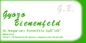 gyozo bienenfeld business card